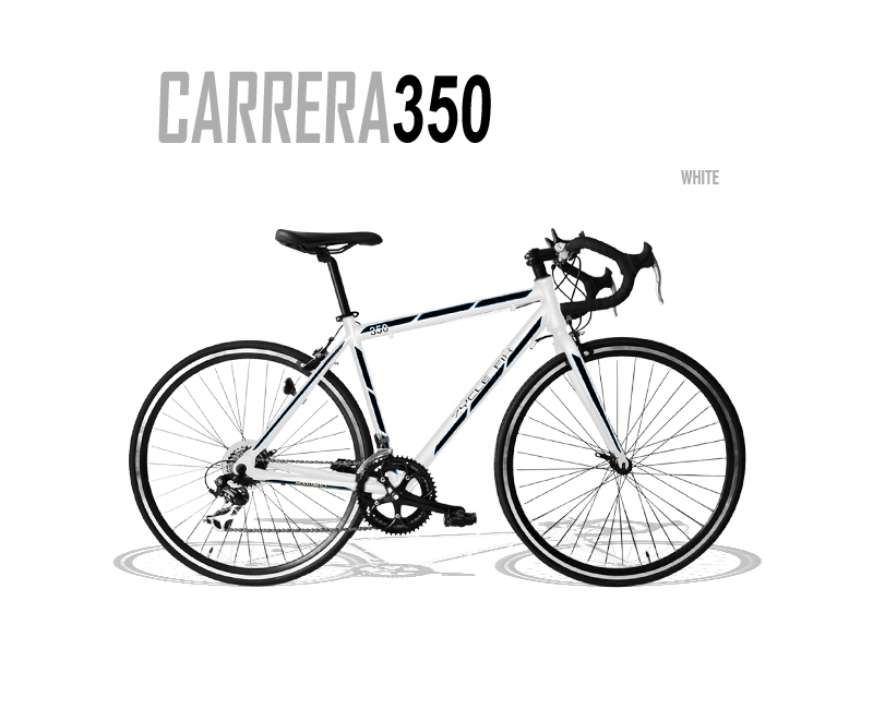 black and blue carrera bike